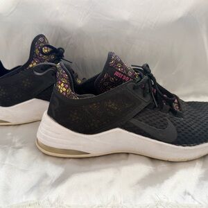 Nike Air Women's Black and Floral Sneakers